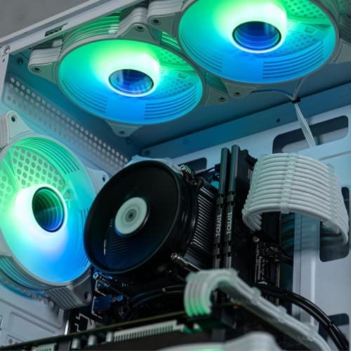 ViprTech Stryker 1.0 Gaming PC - Intel i5-9400F (4.1GHz Turbo), AMD RX 580 8GB, 32GB DDR4 3200, 1TB NVMe SSD, WiFi BT, Win 11 Pro, RGB, Desktop Computer Prebuilt, White