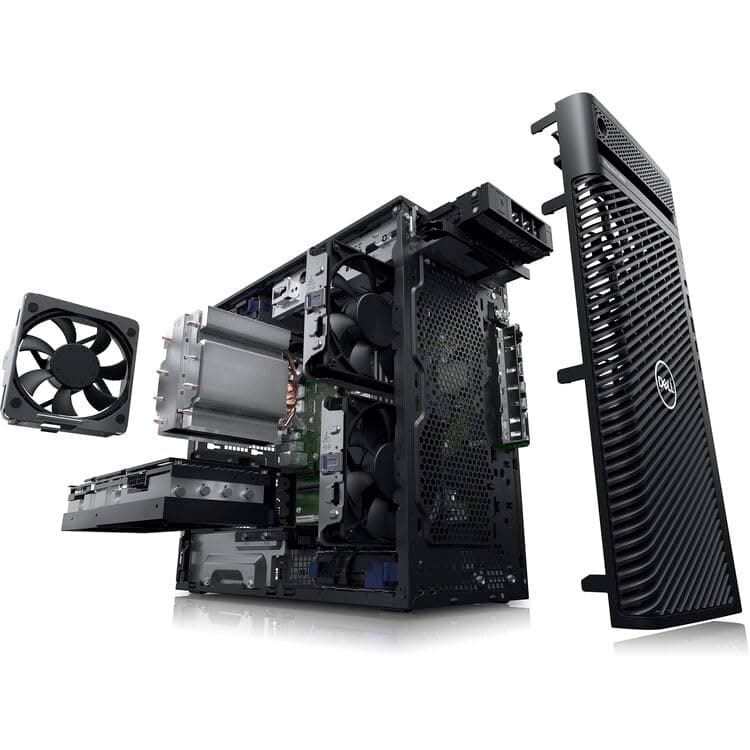 Dell Precision 3660 Tower Computer, Intel i7-13700 16-Core, 64GB RAM, 2TB NVMe SSD, Nvidia Quadro T1000 8GB DDR6, Mini-Display Port, AC Wi-Fi, Bluetooth - Windows 11 Pro, Black Desktop