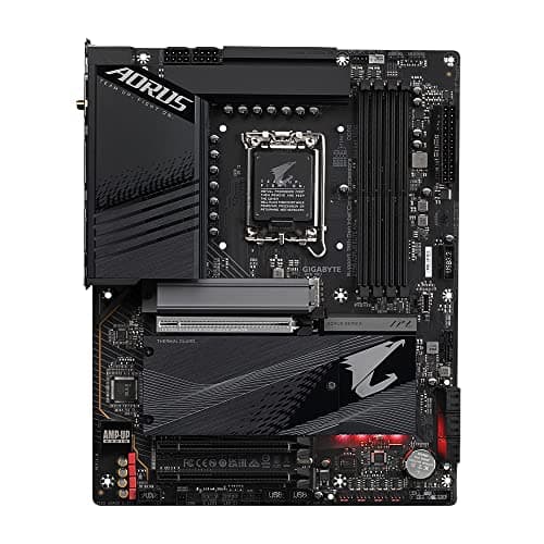 GIGABYTE Z790 AORUS Elite AX 1.0 Intel LGA 1700 ATX Motherboard, 4X DDR5~128GB, 3X PCI-E x16, 4X M.2, 6X SATA, 5X USB 3.2, 1x USB-C, 4X USB 2.0