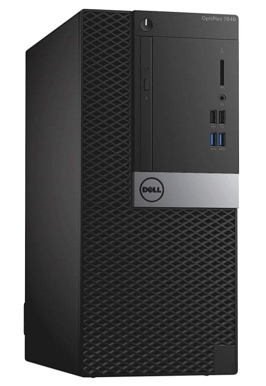 Dell Optiplex 7040 Tower Desktop Computer | Quad Core Intel i7 (3.4) 32GB DDR4 RAM 500GB PCIe M.2 NVMe + 2TB HDD| Windows 10 Professional New 22in LCD Monitor Home or Office PC (Renewed), Black