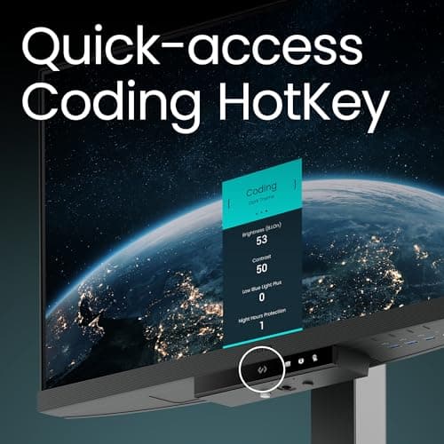 BenQ RD240Q 24.1” WQXGA Programming Monitor, 90W USB Type-C, Advanced Coding Modes, Coding HotKey, Ergonomic Design, 16:10 Special Ratio, Circadian Mode, Eye-Care Technology, Eco-Friendly Design