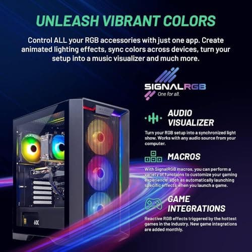 Skytech Nebula Gaming PC Desktop, Ryzen 7 7700 3.8 GHz (5.3GHz Turbo), NVIDIA RTX 5060 8GB, 1TB NVMe SSD, 16GB DDR5 RAM 6000, 650W Gold PSU, Wi-Fi, Win 11