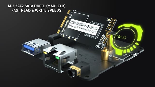 GMKtec Mini PC NucBox G5, Intel 12th Gen Alder Lake N97 (up to 3.6GHz), 12GB RAM 256GB M.2 SSD, Home, Business, Office Mini Computer, 4K UHD Dual HDIMI, RJ45 Ethernet