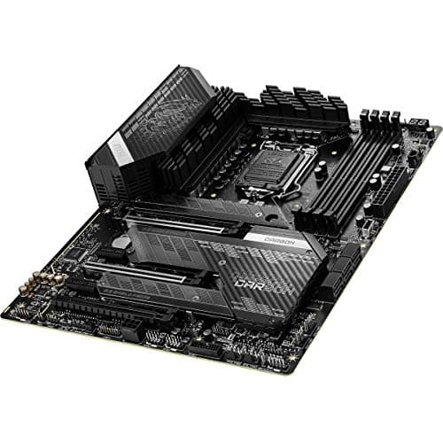 MSI MPG Z590 Gaming Carbon WiFi Gaming Motherboard (ATX, 11th/10th Gen Intel Core, LGA 1200 Socket, DDR4, PCIe 4, CFX, M.2 Slots, USB 3.2 Gen 2, Wi-Fi 6E, DP/HDMI, Mystic Light RGB)
