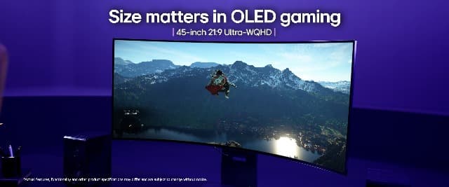 LG 45GS95QE Ultragear OLED Curved Gaming Monitor 45-Inch WQHD 800R 240Hz 0.03ms DisplayHDR True Black 400 AMD FreeSync Premium Pro NVIDIA G-Sync HDMI 2.1 DisplayPort Tilt/Height/Swivel Stand - Black