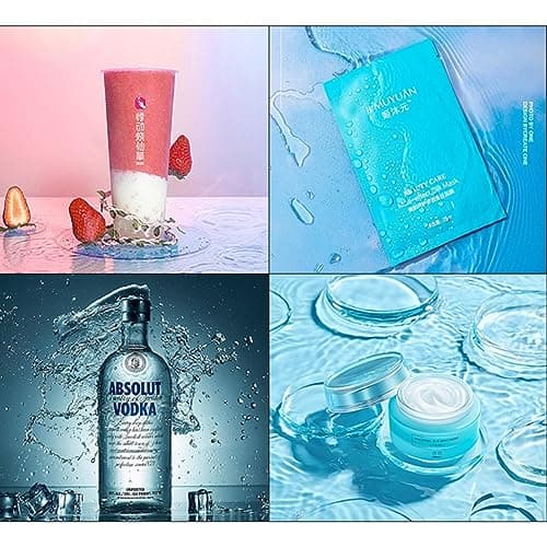 Transparent Acrylic Water Tank Shallow Sink Photo Studio Kit Tabletop Shooting Props Coffee Tray Desktop Cosmetics Storage Tray (20x20x5cm)