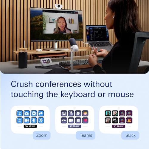 Elgato Stream Deck Neo – 8 Customizable Keys, 2 Touch Points, Speed Through Tasks & Workflows - Control Word, Excel, PowerPoint, Teams, Zoom, Spotify and more, Drag-’n-Drop Setup - Works with Mac & PC