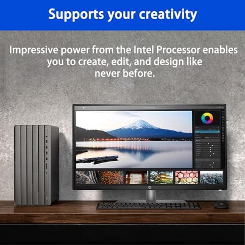 HP Envy AI Copilot Business Desktop, Intel Core i7-14700, NVIDIA GeForce RTX 3050, 64GB RAM, 2TB SSD, RJ45, Wi-Fi 6, Windows 11 Home, Black, with ADATA 512GB External SSD Bundle
