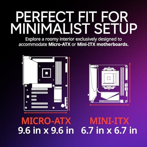 Cooler Master Elite 301 Lite Micro-ATX High Airflow Minimalist PC Case, 365mm GPU Max, Compatible RTX 5080|RX 7090 XT, 280mm AIO Max, Type C, Tempered Glass, 120mm PWM Fan, Intakes Grill