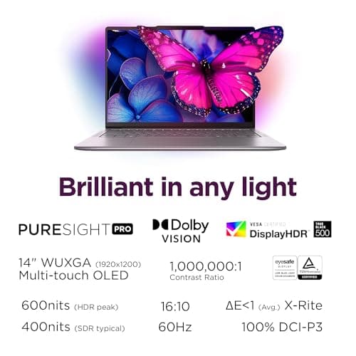 Lenovo Slim 7i Aura Edition - 2025 - Copilot+ PC - Core Ultra 7 Processor 256V - 14" WUXGA OLED Display - 16 GB Memory - 1 TB Storage - Luna Grey