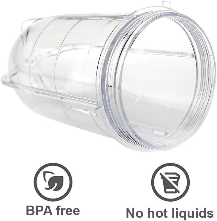 2 PCS Replacement Cups For Magic Bullet Replacement Parts 16OZ Blender Cups Jar compatible with 250W Magic Bullet MB1001 Series Juicer Mixer