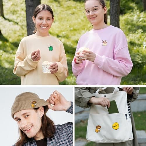 6 Pcs Funny Enamel Pins - Cute Cool Spooky Meme Metal Brooch Pins for Backpacks, Hats, Bags, Jackets, Lanyards - Novelty Gifts for Adults, Teens, Women, Men (Style 4)