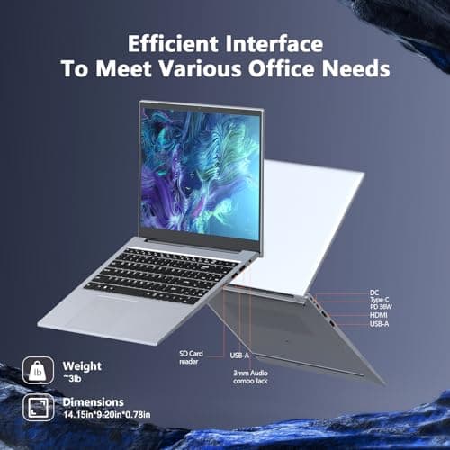 Laptop Gaming,with Backlit Keyboard-Core Laptop i3 (2C/4T, Up to 3.2GHz), 12GB DDR4 RAM+512GB NVMe SSD, 15.6" FHD IPS 180° Viewing Angle, WiFi 6 & Bluetooth - Aluminum Portable Laptop Computer