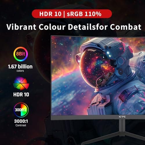 24 inch 1500R Curved Gaming Monitor 165Hz 1ms FHD 1080p VA Tilt Adaptive Sync HDR 110% sRGB DP/HDMI,VESA for Gaming Home Office Business PS5 PC Monitors