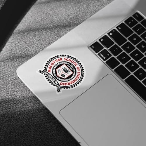 3 Pcs School of Engineering Improvise Or Die Stickers, Engineering Stickers, Funny Mechanic Work Stickers for Adults - Vinyl Sticker 3 Inches for Water Bottles Laptop Phone Car Window Helmet