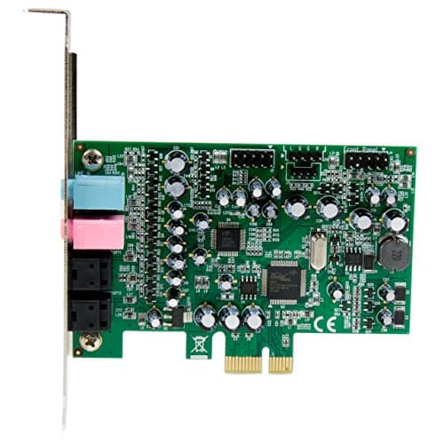 StarTech.com 7.1 Channel Sound Card - PCI Express - 24-bit - 192KHz - SPDIF Digital Optical and 3.5mm Analog Audio (PEXSOUND7CH)