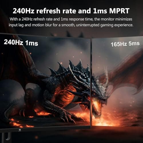 Z-Edge 32 inch Curved Gaming Monitor, FHD 1080P 240Hz Curved Monitor,1500R Computer Monitor, MPRT 1ms Monitor, UG32P 2X DP 1.4 Ports and 2X HDMI 2.0 Ports
