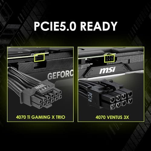 MSI MAG A750BN PCIE 5 Gaming Power Supply - PCIE 5.1 Ready - 80 Plus BronzeCertified 750w - Compact Size - ATX PSU