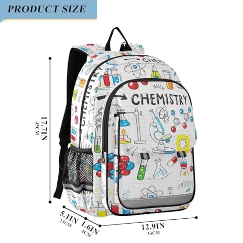 Backpack Chemistry Science School Shoulder Bag Lightweight Laptop Backpack Student Travel Daypack