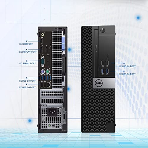 Dell OptiPlex 7040 SFF Desktop Computer PC Intel Quad Core i7-6700 3.20GHz AX200 Built-in WiFi 6 Bluetooth 32GB DDR4 512GB NVMe M.2 SSD 2TB HDD HDMI Wireless Keyboard & Mouse Windows10 Pro (Renewed)