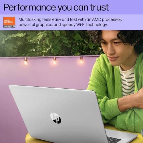 HP 17.3 inch Laptop, FHD Display, AMD Ryzen 5 7520U, 16 GB RAM, 512 GB SSD, AMD Radeon Graphics, Windows 11 Home, 17-cp2099nr (2024)