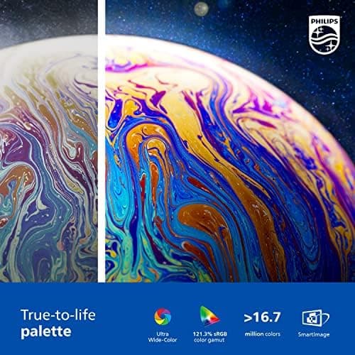 Philips 346E2CUAE 34'' Curved Frameless, UltraWide QHD 3440x1440,100Hz, 121% sRGB, 1ms MPRT, USB-C Charging, MultiView PIP/PBP, Height Adjustable, 4Yr Advance Replacement, Black