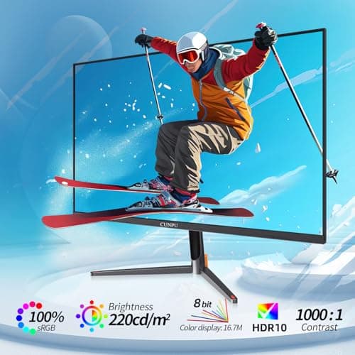 24 Inch Touchscreen Monitor, 10 Point Touch, FHD 1080P 75Hz IPS Screen, 100% SRGB, VESA Wall Mountable, Tilt Adjustment, VGA HDMI USB for PC, Laptop Business & Work Station, Warehouse