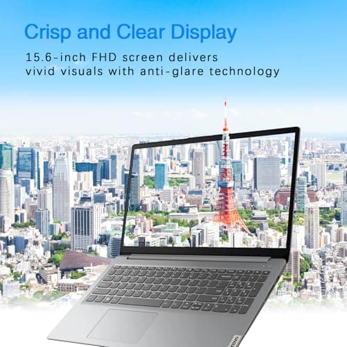Lenovo IdeaPad 15.6 FHD Laptop w/Microsoft Office Lifetime License, AI-Powered Intel Core i7, Long Battery Life, Backlit KB, Fingerprint Reader, w/WOWPC Bundle, Win 11 (16GB RAM | 1TB PCIe SSD)