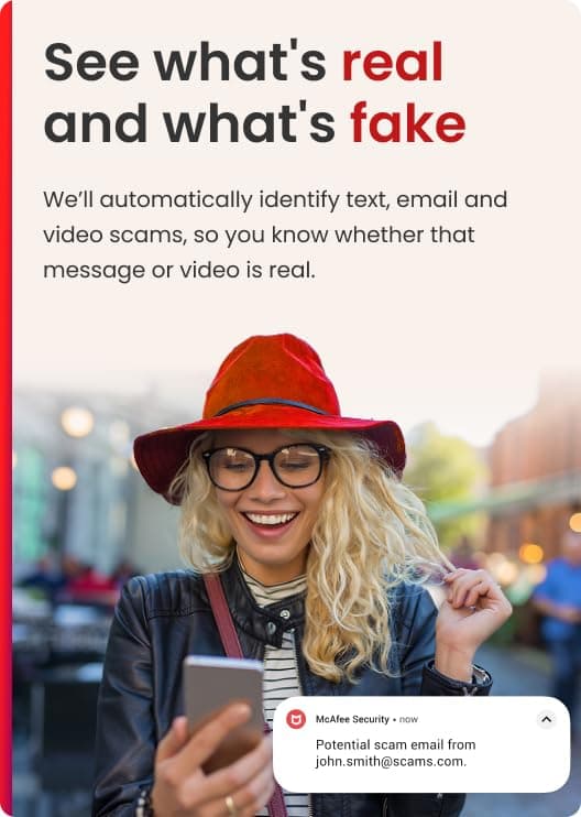 McAfee Total Protection 3-Device 2025 | Security Software Includes Antivirus, Secure VPN, Scam Protection, Identity Monitoring | 1-Year Subscription with Auto-Renewal | Download