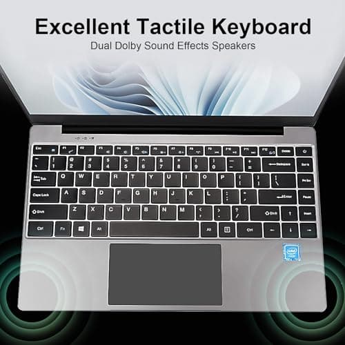 15.6" School Laptop,Compatible With Windows 11 Laptop Computer for Business ,8GB RAM 256GB SSD,Intel N4000, FHD 1920 x 1080 Screen,MS Office,WiFi,BT4,2xUSB3.0,Long Battery Life Student Computer