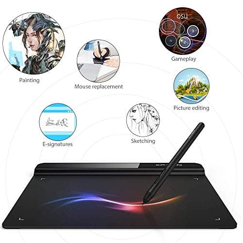 Drawing Tablet XPPen StarG640 Digital Graphic Tablet 6x4 Inch Art Tablet with Battery-Free Stylus Pen Tablet for Mac, Windows and Chromebook (Drawing/E-Learning/Remote-Working)