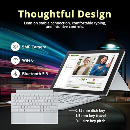 ASUS Chromebook Detachable CM3001 10.5" 2-in-1 WUXGA Touchscreen Laptop, MediaTek Kompanio 520, 4GB RAM, 224GB Storage(64GB eMMC+160GB Docking Station Set), Wi-Fi 6, Chrome OS, Silver