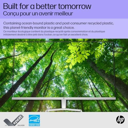 HP Series 5 27 inch FHD Monitor, Full HD Display (1920 x 1080), IPS Panel, 99% sRGB, 1500:1 Contrast Ratio, 300 nits, Eye Ease with Eyesafe Certification, 527sw (2024)