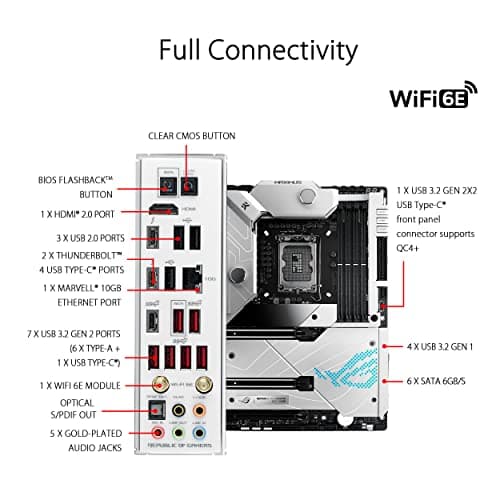 ASUS ROG Maximus Z690 Formula ATX Motherboard with Water Cooling, WiFi 6E, PCIe 5.0, DDR5, Thunderbolt 4 - For Intel 12th Gen CPU