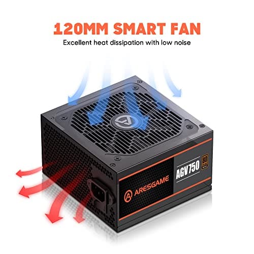 AGV Series 750W Power Supply, 80 Plus Bronze Certified, Semi Modular Power Supply, 5 Year Warranty