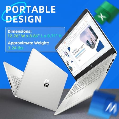 HP 14 Business Student Laptop • w/Office Lifetime License & Free DVD Drive • Intel 4-Core CPU • 14" Anti-Glare Display • Copilot • Win 11 Pro • 16GB RAM • 128GB UFS • 256GB Extend Micro SD • Wi-Fi 6