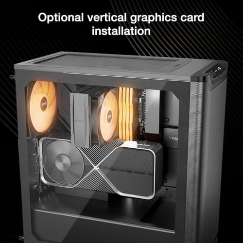 be quiet! Pure Base 501 LX Black Mid-Tower ATX Case | High Airflow | 4 Preinstalled Light Wings LX PWM Fans | ARGB Lighting with Controller and PWM hub | Optimized Air Pressure Case | BGW78