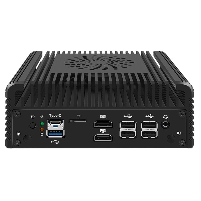 CWWK Mini PC N100 Firewall Hardware 2 x 10GbE SFP+, 2 x i226V 2.5GbE LAN OPNsense Appliance,AES-NI, 2HD, TypeC, TF Card Slot, M.2 WiFi Slot,NO RAM NO SSD
