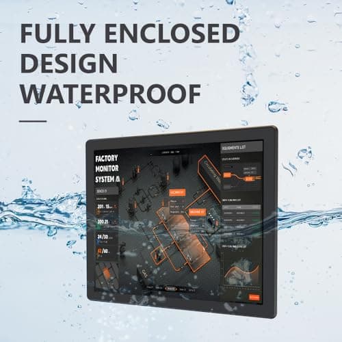 YanKe 19.0" Industrial Computer Touch Screen 10 Point Touch Industrial Computer, Resolution 1024 * 768 250nit, RJ45*2 USB*4 com*2 HD*1 WiFi+BT(J6412/8+256)