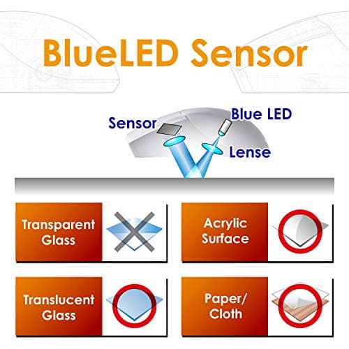 ELECOM -Japan Brand- Wireless 2.4GHz Connection, Basic 3D-CAD Mouse, No Scroll Wheel, 3 Button Computer Mouse with Smooth Optical Tracking, Blue LED, 600/1200 DPI, for Windows/Mac (M-CAD01DBBK)