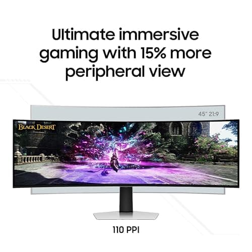 Samsung 49" Odyssey OLED (G93SC) Series Curved Gaming Monitor w QD-OLED, 240Hz, 0.03ms, DQHD, G-Sync Compatible, AMD FreeSync Premium Pro,Height Adjustable Stand,3 Yr Warranty,LS49CG932SNXZA