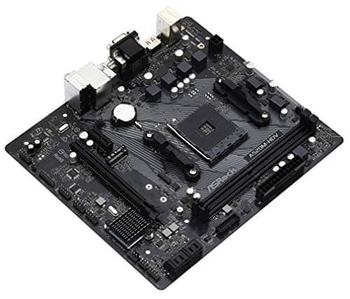 ASRock A520M-HDV Supports AMD AM4 Socket Ryzen™ 3000, 4000 G-Series and 5000 and 5000 G-Series Desktop Processors Motherboard, 32 GB memory storage