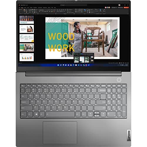 Lenovo ThinkBook 15 Gen 4 Business Laptop (15.6" IPS FHD Touchscreen, Intel 10-Core i7-1255U, 40GB RAM, 1TB SSD), FHD Webcam, Narrow Bezel, Backlit, Fingerprint, Thunderbolt 4, Win 11 Pro, Grey