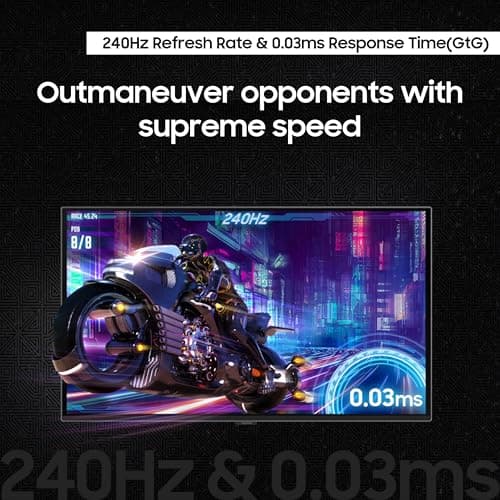 Samsung 27” Odyssey OLED G6 (G61SD) QHD & QD-OLED 240Hz 0.03ms FreeSync Premium Pro Gaming Monitor with Sleek Metal Design, 3 Year Warranty, US, LS27DG610SNXZA