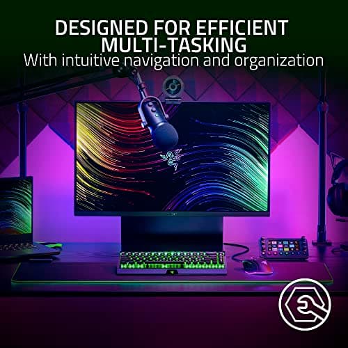 Razer Stream Controller: All-In-One Keypad for Streaming - 12 Haptic Switchblade Keys - 6 Tactile Analog Dials - 8 Programmable Buttons - Designed for PC & Mac Compatibility
