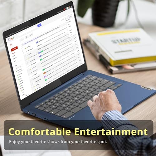 Lenovo IdeaPad Slim 3 Chromebook, 14″ FHD IPS Anti-Glare Touchscreen, MediaTek Kompanio 520, 4GB LPDDR4X, 224GB Storage(64GB eMMC+160GB Docking Station Set), Webcam, WiFi 6, Chrome OS, Blue