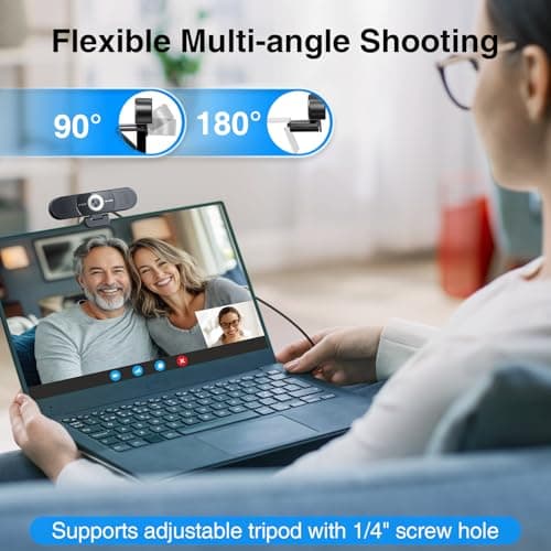 EMEET 3-in-1 4K Webcam with Microphone and Speaker, C980 PRO 60°-98° Wide Angle Webcam w/ 4 Noise Cancel Mics, 2 Speakers, Fixed Focus, Magnetic Privacy Cover, Great for Group and Personal Video Calls