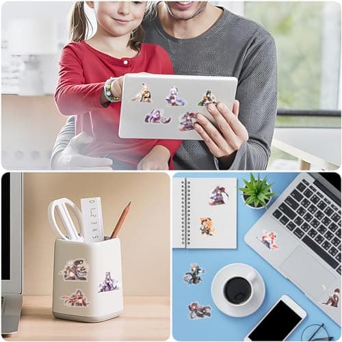 TaiCy Character Stickers, Waterproof Sun-Proof Anime Game Sticker Pack for Phone,Laptop,Bottles,Skateboard (Genshin Stickers-1)
