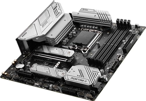 MSI MAG B760M Mortar WiFi II Gaming Motherboard (Supports 12th/13th/14th Gen Intel Processors, LGA 1700, DDR5, PCIe 5.0, M.2, 2.5Gbps LAN, USB 3.2 Gen2, HDMI/DP, Wi-Fi 6E, Bluetooth 5.3, mATX)