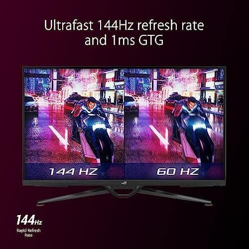 ASUS ROG Swift 38” 4K HDMI 2.1 HDR DSC Gaming Monitor (PG38UQ) - UHD (3840 x 2160), 144Hz, 1ms, Fast IPS, G-SYNC Compatible, Speakers, FreeSync Premium Pro, DisplayPort, DisplayHDR600, 98% DCI-P3